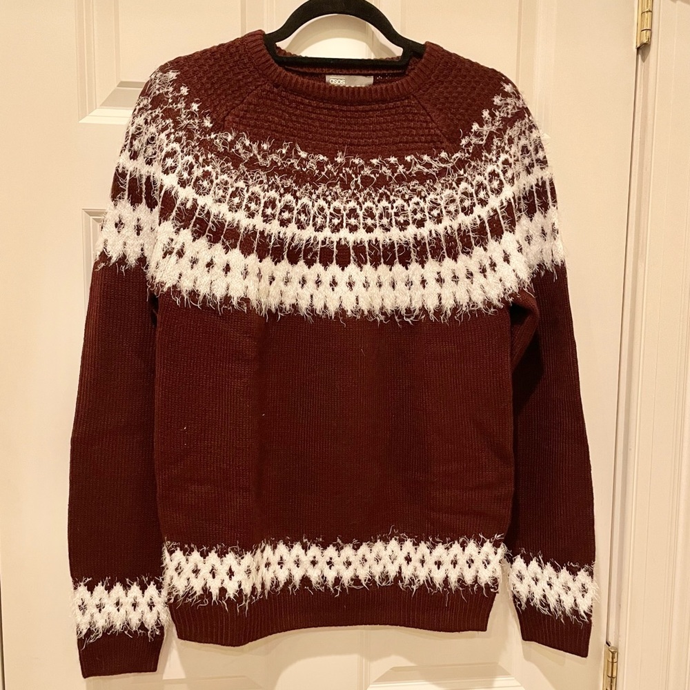Asos Brown holiday sweater